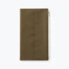 Traveler's Company Traveler's Factory - Zipper Case - Regular - Olive Notebooks