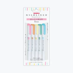 Zebra - Highlighter - Mildliner Double Sided - Fluorescent Set Journaling Pens