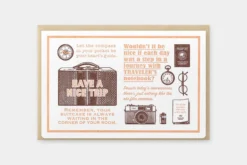 Traveler's Company - Letterpress Card - Brown Traveler's Notebook
