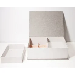Boxes Bookbinders Design - Box - A4 Two Level - Light Grey