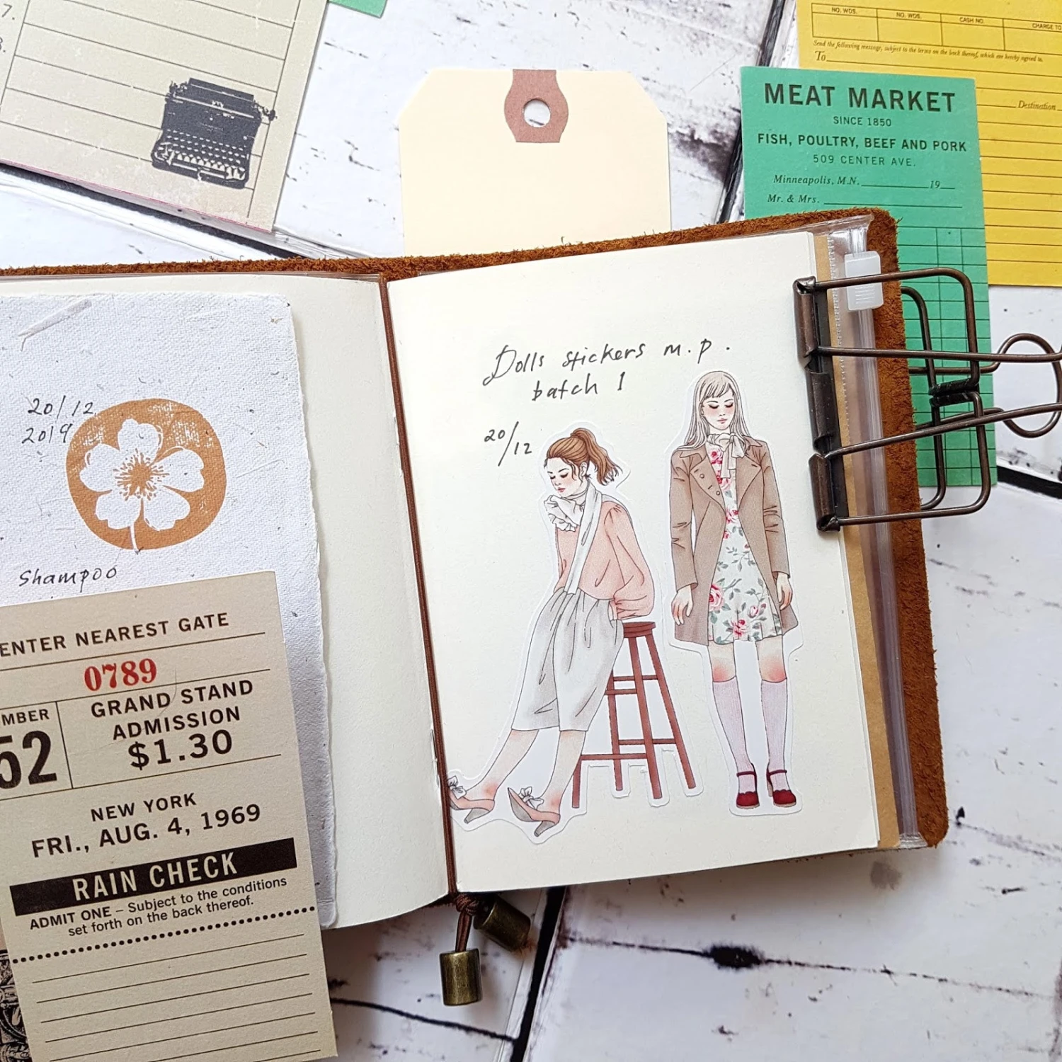 Windry R. - Planner Sticker - Dolls (Tin) Planner Stickers 4 Windry R. - Planner Sticker - Dolls (Tin) Planner Stickers