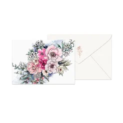 Card Sets Typoflora - Notecards - Blooming Peony