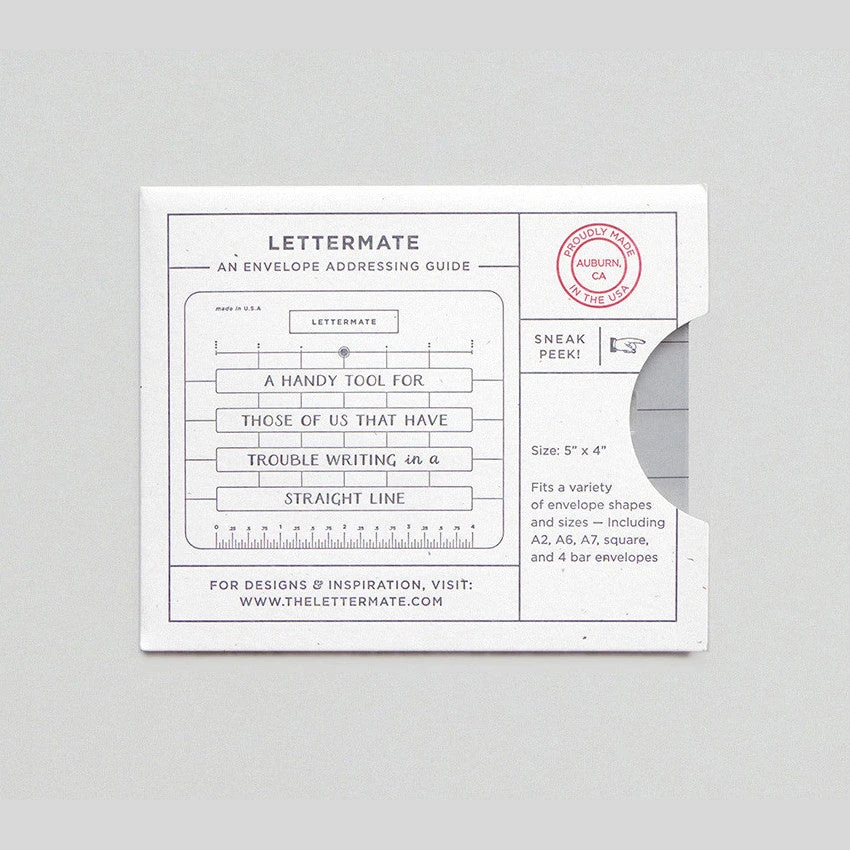 The Lettermate Lettermate - Envelope Addressing Guide 3 The Lettermate Lettermate - Envelope Addressing Guide