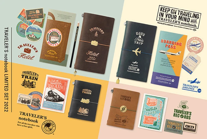 Traveler's Company - Traveler's Notebook - Limited Set 2022 - Traveler's Train 4 Traveler's Company - Traveler's Notebook - Limited Set 2022 - Traveler's Train