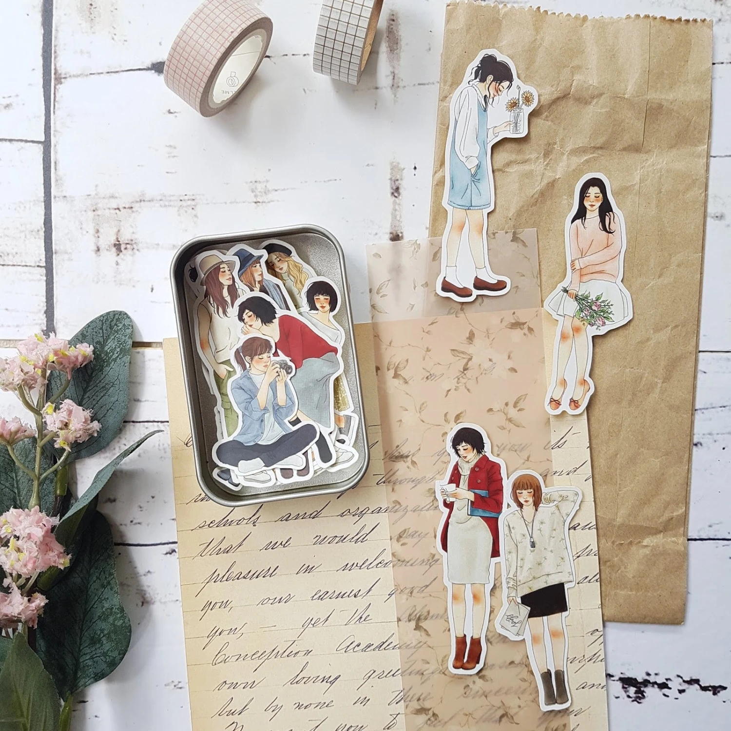 Windry R. - Planner Sticker - Love Story (Tin) 4 Windry R. - Planner Sticker - Love Story (Tin)