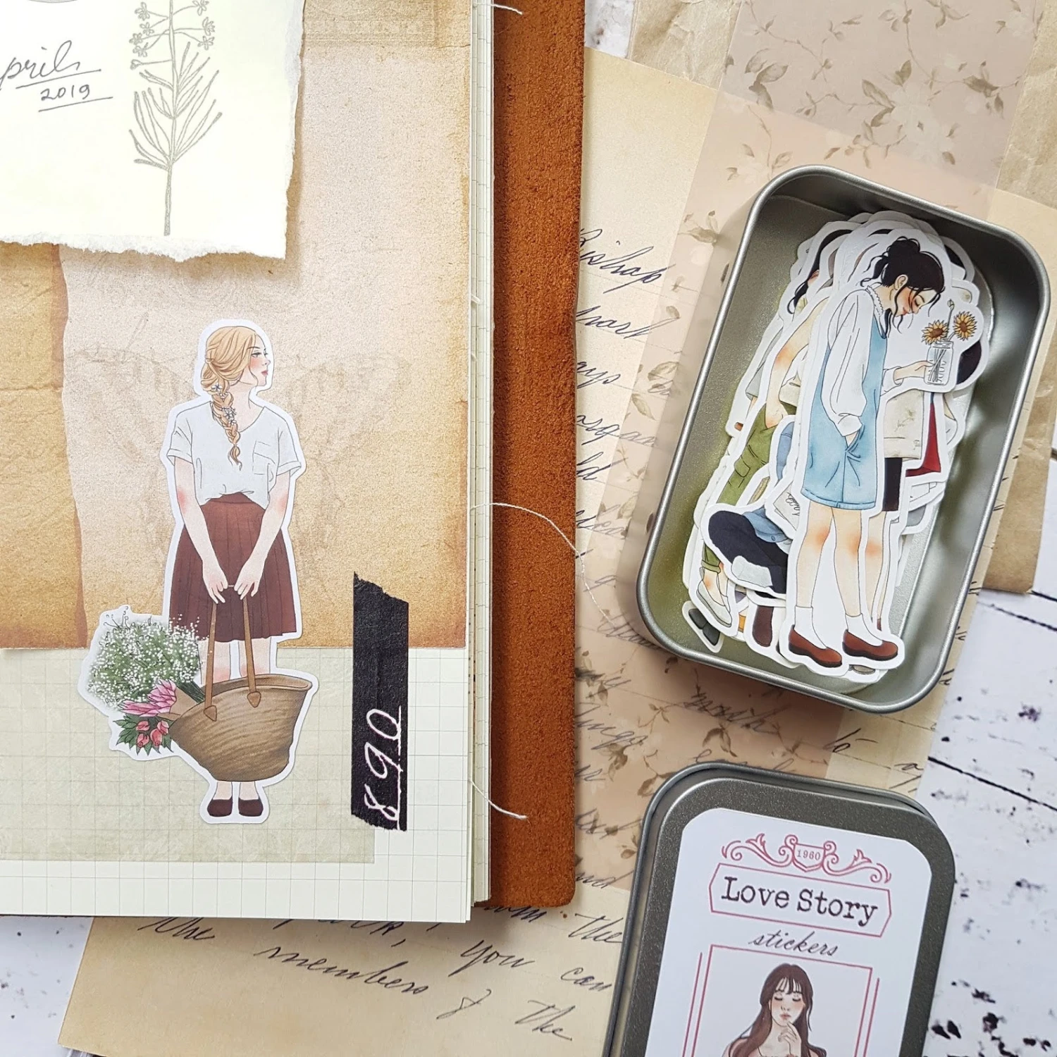 Windry R. - Planner Sticker - Love Story (Tin) 7 Windry R. - Planner Sticker - Love Story (Tin)