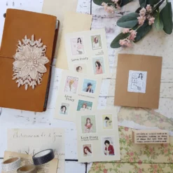 Planner Stickers Windry R. - Planner Sticker - Love Story (Postal Stamps)