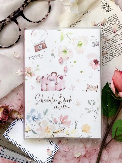 Meow Illustration - Weekly Planner - Pink Suitcase 3 Meow Illustration - Weekly Planner - Pink Suitcase