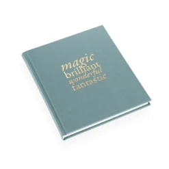 Bookbinders Design - Cloth Notebook - Quote - Magic Brilliant - Dusty Green Notebooks