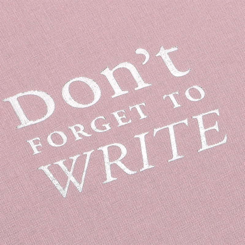 Notebooks Bookbinders Design - Cloth Notebook - Quote - Don't Forget - Dusty Pink 4 Notebooks Bookbinders Design - Cloth Notebook - Quote - Don't Forget - Dusty Pink