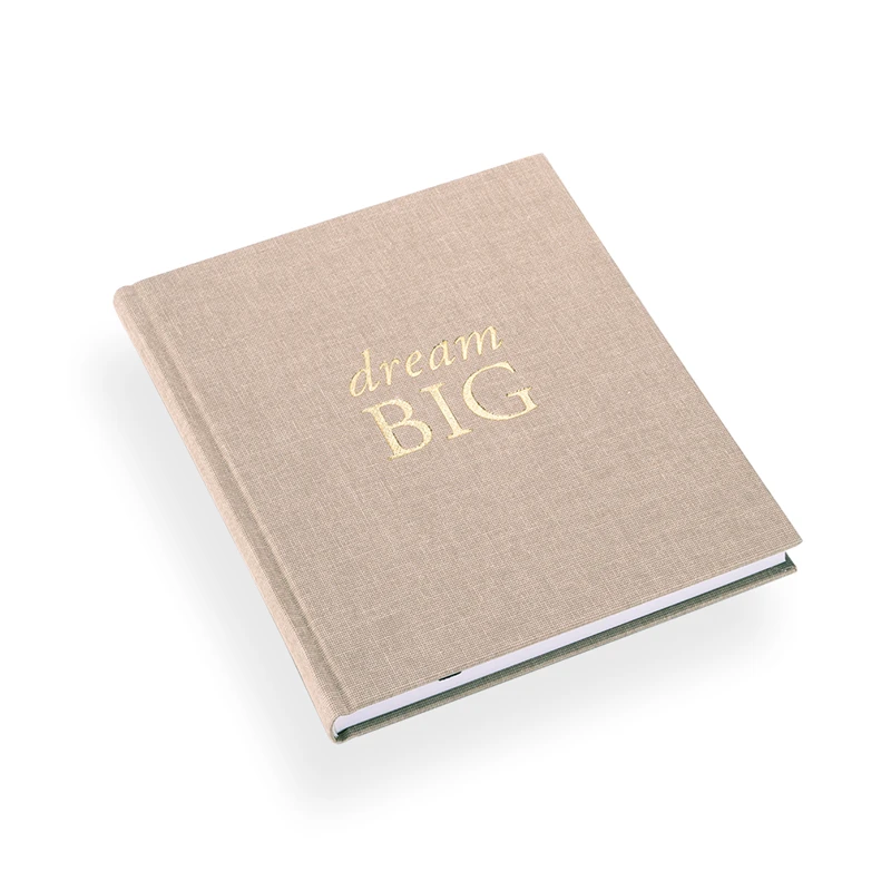 Notebooks Bookbinders Design - Cloth Notebook - Quote - Dream Big - Sandbrown 3 Notebooks Bookbinders Design - Cloth Notebook - Quote - Dream Big - Sandbrown