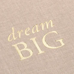 Notebooks Bookbinders Design - Cloth Notebook - Quote - Dream Big - Sandbrown