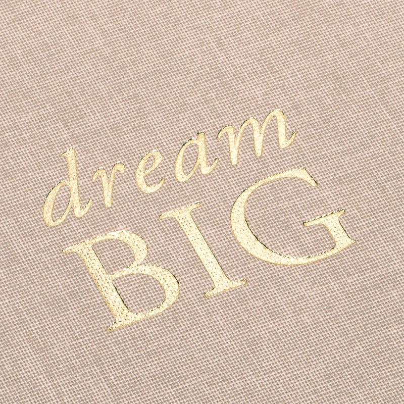 Notebooks Bookbinders Design - Cloth Notebook - Quote - Dream Big - Sandbrown 4 Notebooks Bookbinders Design - Cloth Notebook - Quote - Dream Big - Sandbrown