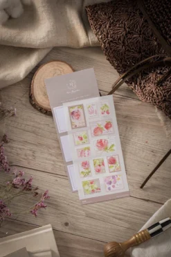 Meow Illustration - Planner Sticker - Rose Berry Garden Planner Stickers